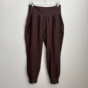 Old Navy Neutral Brown High Waisted PowerSoft 7/8 Ankle Crop Joggers